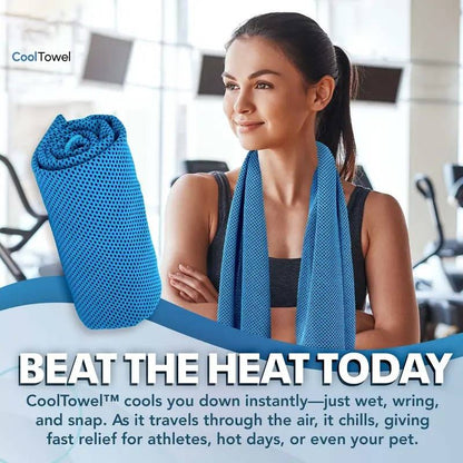 ⏰Summer Sale Buy 1 Get 1 Free❄💦Cold Sweat Towel You Can Use Anywhere, Anytime! Reusable Soft Absorbent Cooling Portable