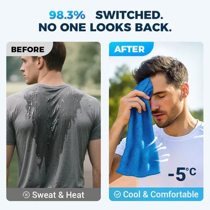 ⏰Summer Sale Buy 1 Get 1 Free❄💦Cold Sweat Towel You Can Use Anywhere, Anytime! Reusable Soft Absorbent Cooling Portable