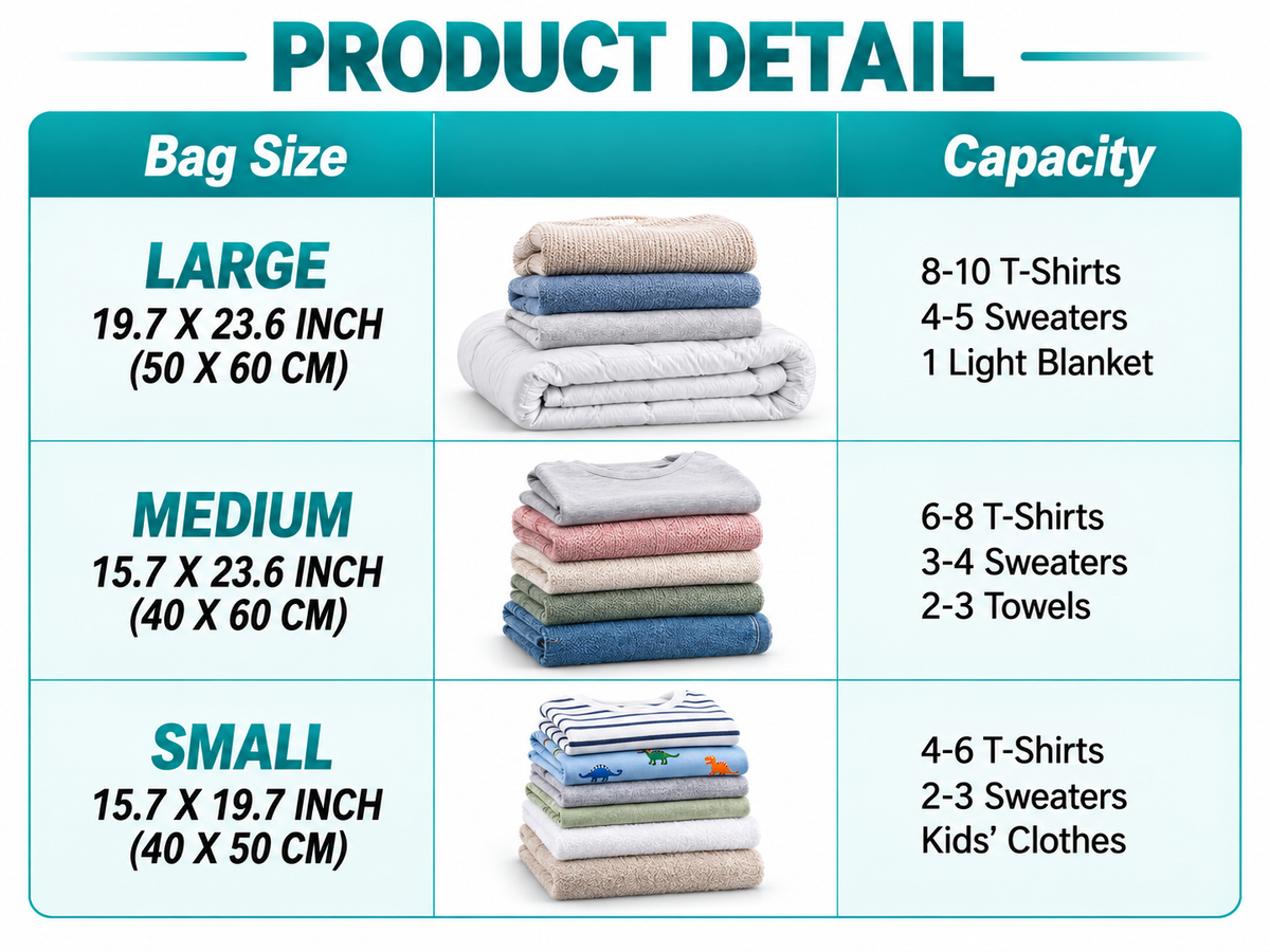 💫【Back to School】Dlomyro Cordless Vacuum Storage Bag Set — Optional Rechargeable Electric Air Pump