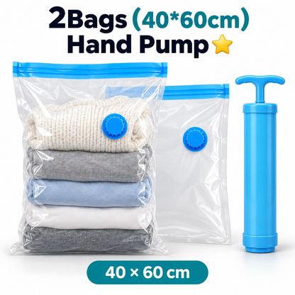 💫【Back to School】Dlomyro Cordless Vacuum Storage Bag Set — Optional Rechargeable Electric Air Pump